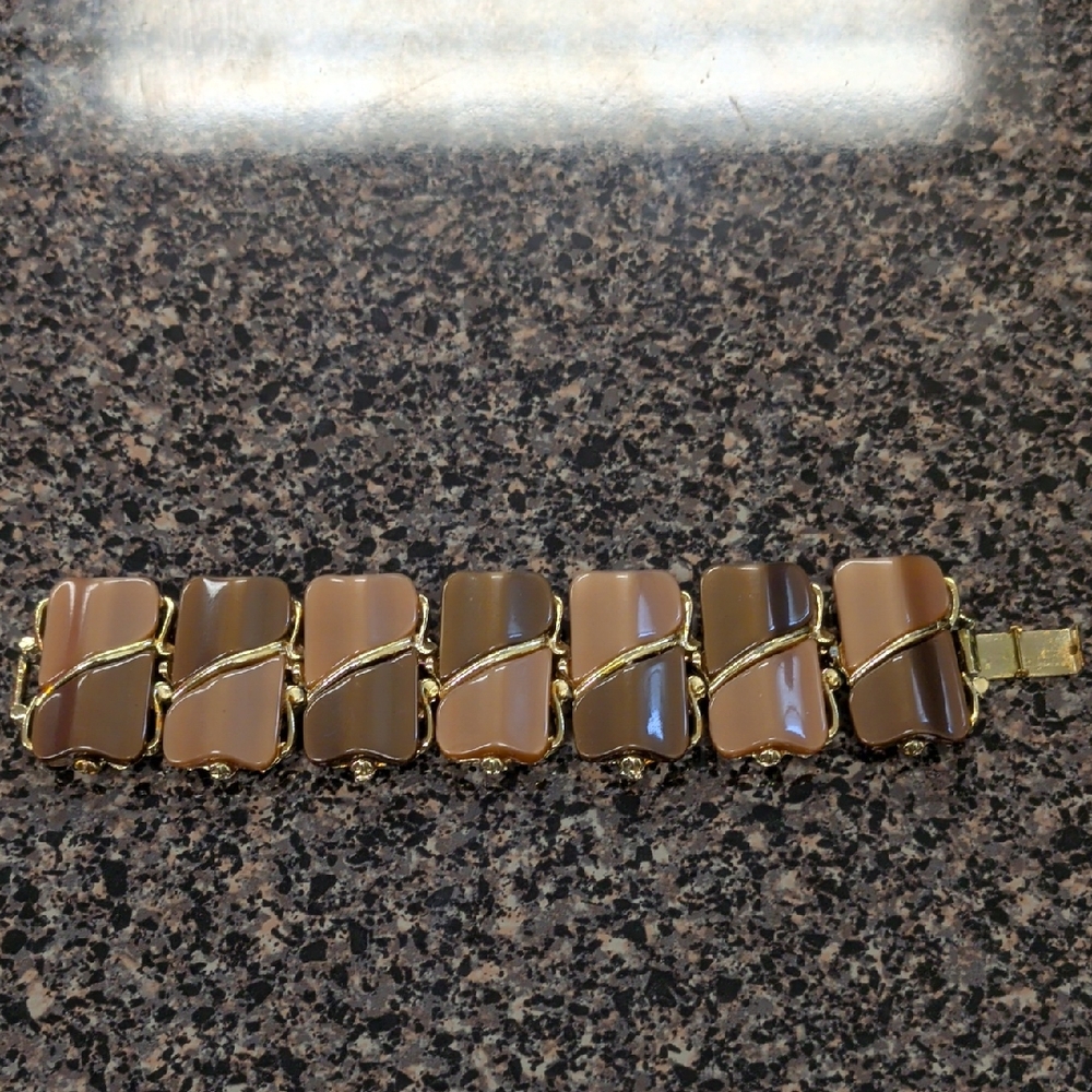 Gold and Brown Bracelet